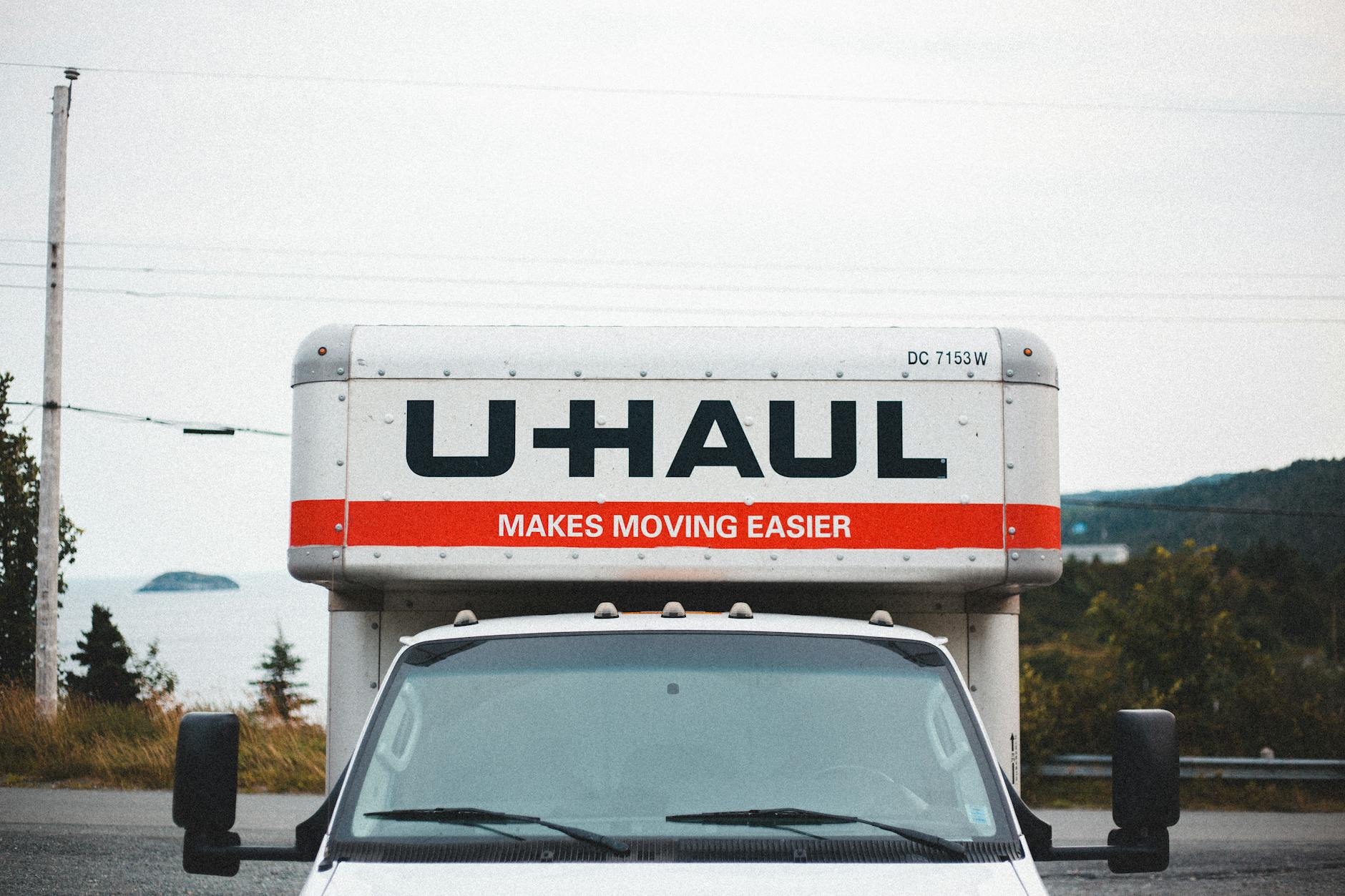 PHP Movers truck on the road